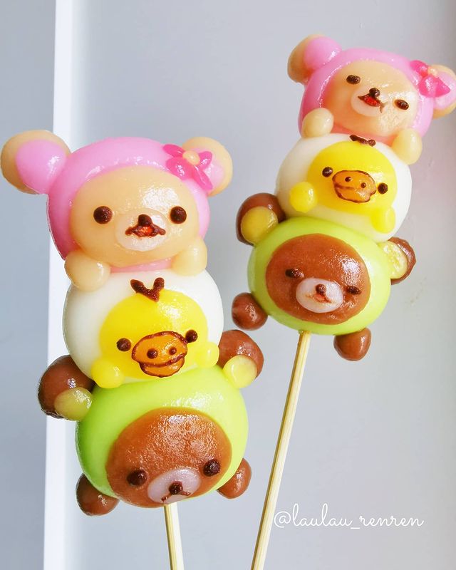 Banderilla dango; Repostera japonesa crea postres tan 'kawaii' que no querrás comerlos