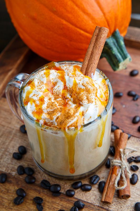 coffee with milk and pumpkin;  Pumpkin Spice Latte the recipe for pumpkin latte that triumphs at Starbucks