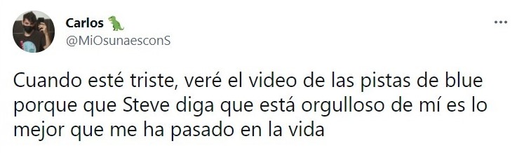 Tuit sobre el mensaje de Steve de las pistas de Blue; celebración Nickelodeon 