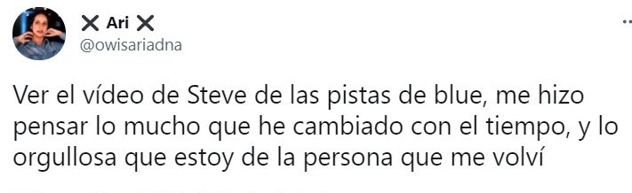 Tuit sobre el mensaje de Steve de las pistas de Blue; celebración Nickelodeon 