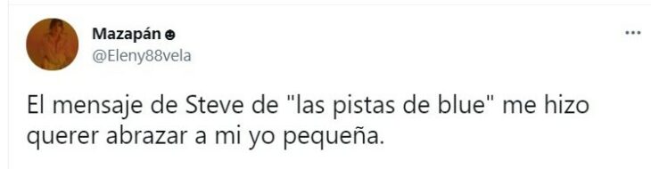 Tuit sobre el mensaje de Steve de las pistas de Blue; celebración Nickelodeon 