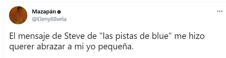 Tuit sobre el mensaje de Steve de las pistas de Blue; celebración Nickelodeon 