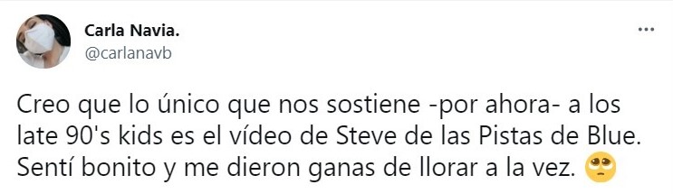 Tuit sobre el mensaje de Steve de las pistas de Blue; celebración Nickelodeon 