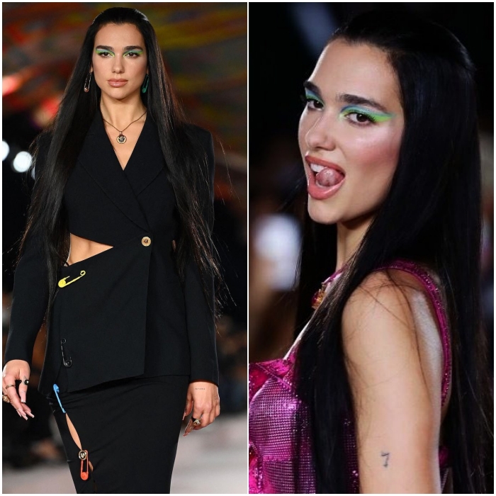 dua lipa model para versace