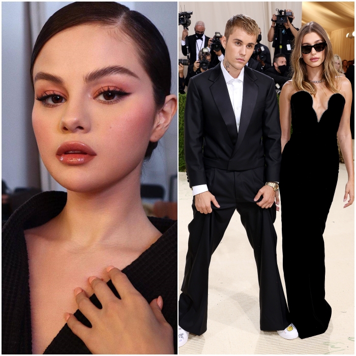 Selena Gomez, Justin Bieber y Hailey Bieber