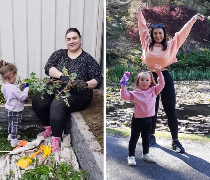 madre e hija antes y después de bajar de peso ;15 Personas que tuvieron un 'glow up' de ensueño y ahora se sienten mejor con ellos mismos