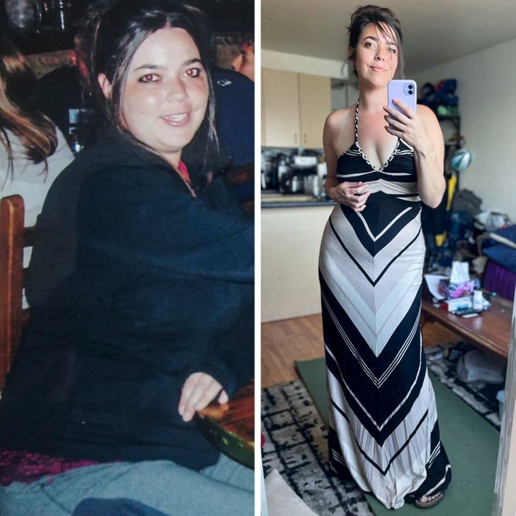 girl before and after losing weight; 15 People who had a dream glow up and now feel better about themselves