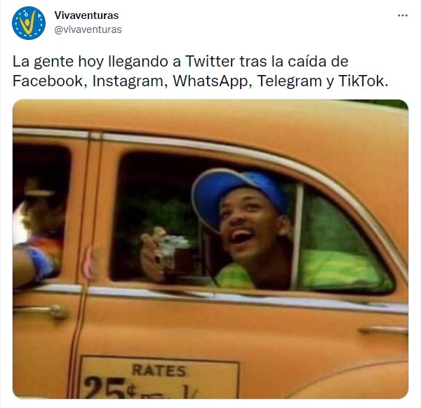 Memes sobre la caída de facebook