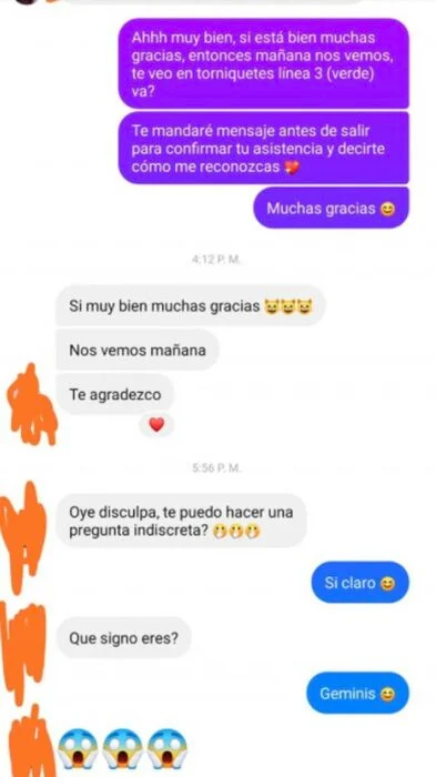 Screenshot; Cancela pedido a su Neni de confianza porque se enteró que es Géminis y 'no quiere nada de ese signo'