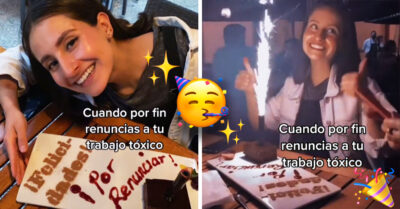 ¡Hasta nunca! Celebró con una fiesta que finalmente pudo renunciar a su ‘trabajo tóxico’
