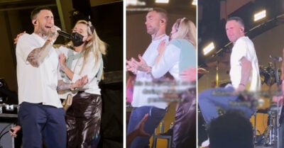 ¡Solo quería un besito! Fans critican la forma en que Adam Levine trató a una chica en el escenario