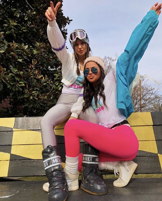 Skiers; 15 Incredible Costumes You Can Achieve With Your Gym Clothes