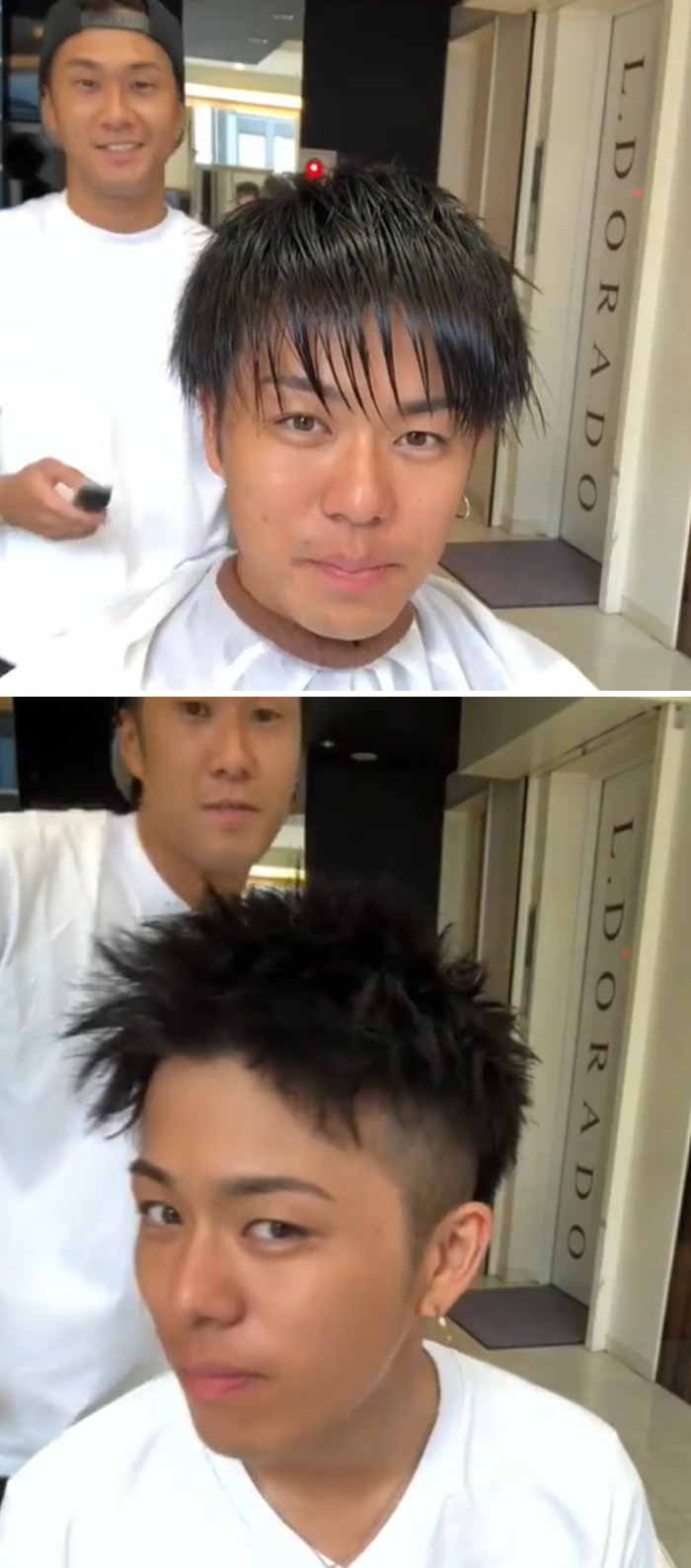 Changes before and after people who went to the stylist 