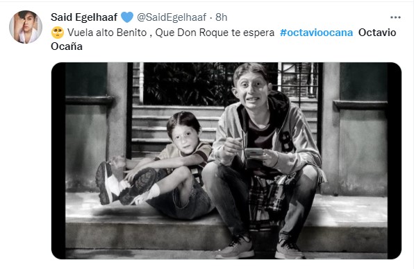 Comentarios de twitter sobre el fallecimiento de Octavio Ocaña 