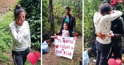Sin grandes lujos, solo amor: le pide matrimonio a su novia en medio del campo y conmueve a todas