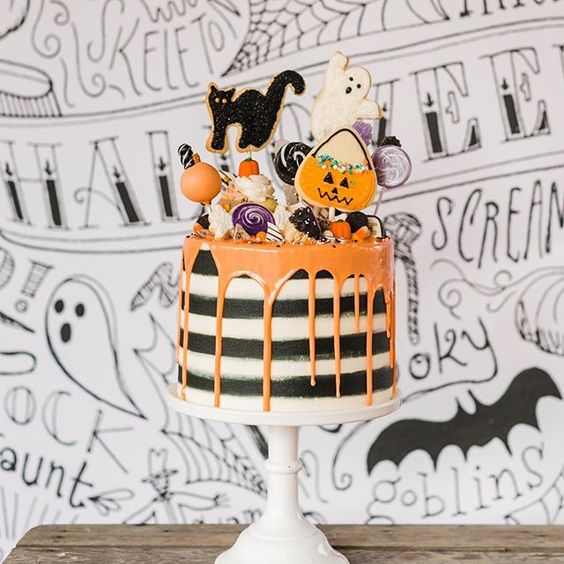 Pastel de calabaza ;18 Ideas para celebrar tu baby shower en Halloween