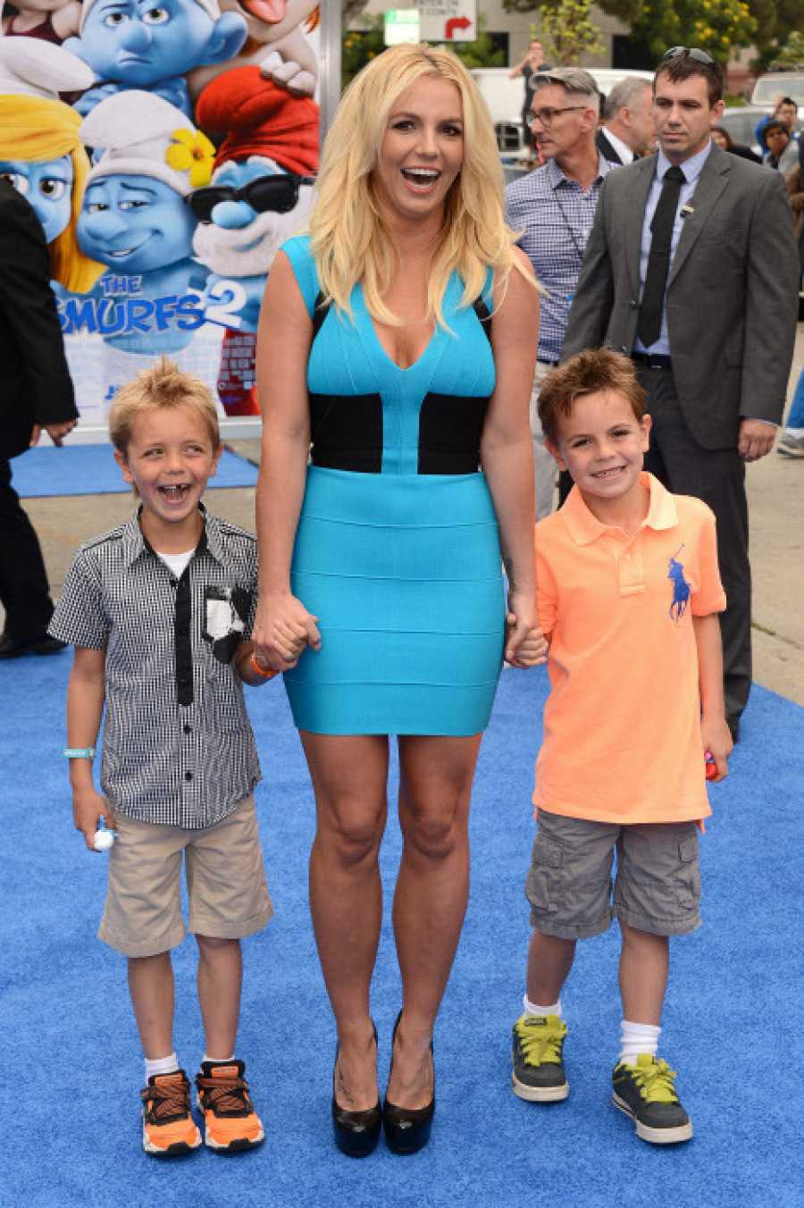 Britney Spears junto a sus hijos 