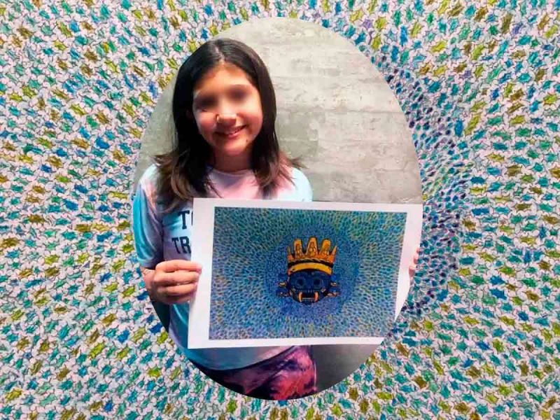 Mexican girl wins international contest with drawing of the rain god