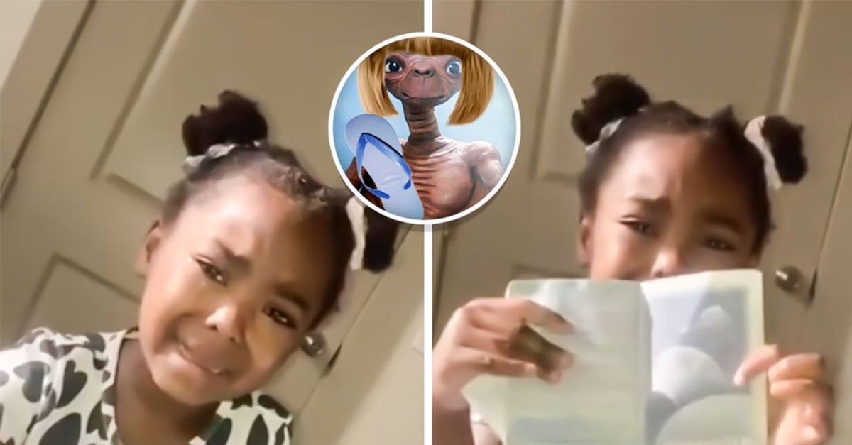 Girl saw her mother’s passport and cries because she thinks she is an alien