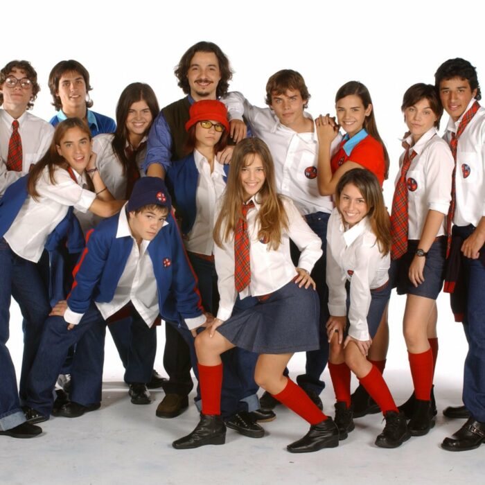 Scene from the new version of Rebelde 