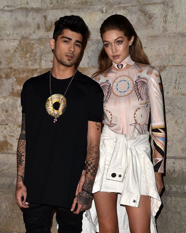 Gigi hadid junto a zayn malik