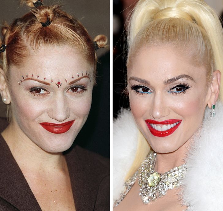 gwen stefani; 16 Proofs that eyebrows are the frame of your beauty