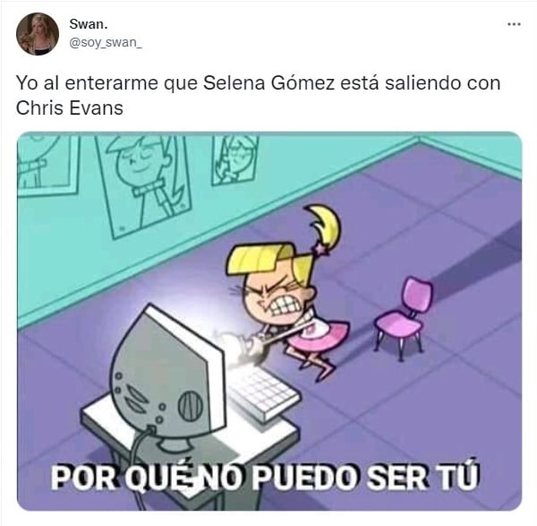 Tuit sobre Selena Gómez y Chris Evans son vistos juntos y Twitter ya reaccionó con memes