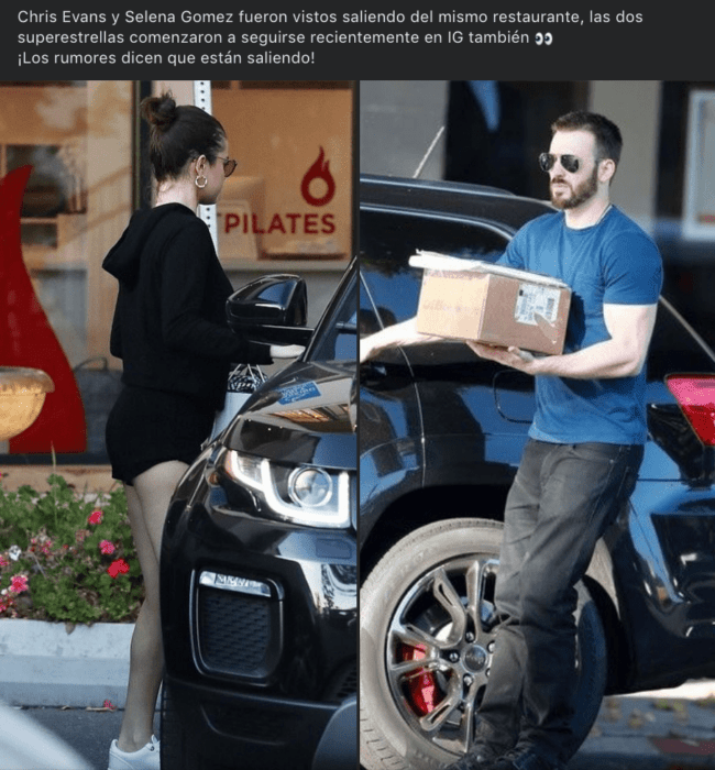 Selena Gomez y Chris Evans 