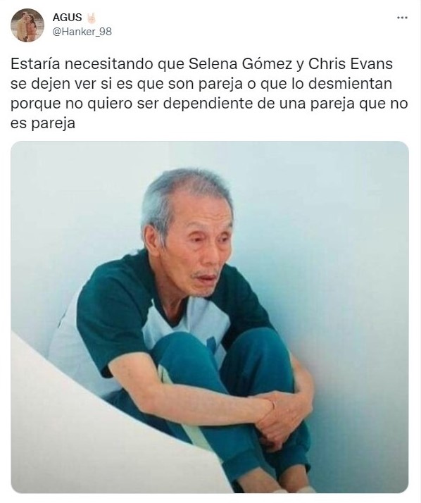 Tuit sobre Selena Gómez y Chris Evans son vistos juntos y Twitter ya reaccionó con memes