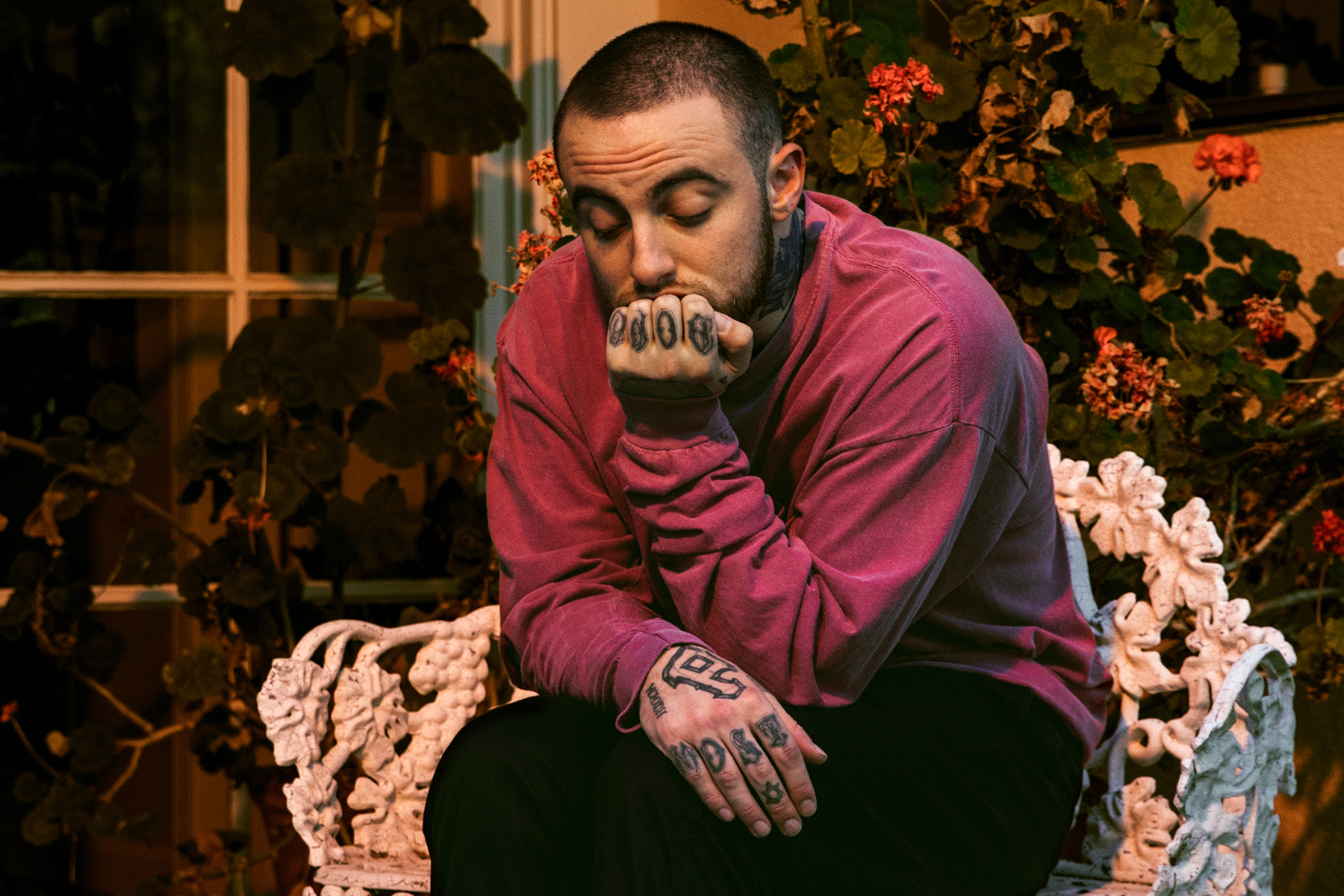 Mac Miller seated;  Stephen Walter pleads guilty to Mac Miller's death and this would be his sentence