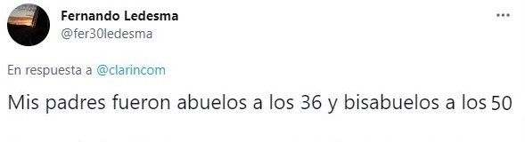 Tuits sobre Tienen 33 y 35 años y ya son abuelos: 'La gente piensa que el bebé es nuestro hijo'