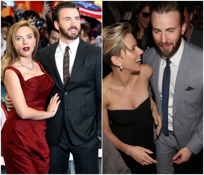 Scarlett Johansson y Chris Evans