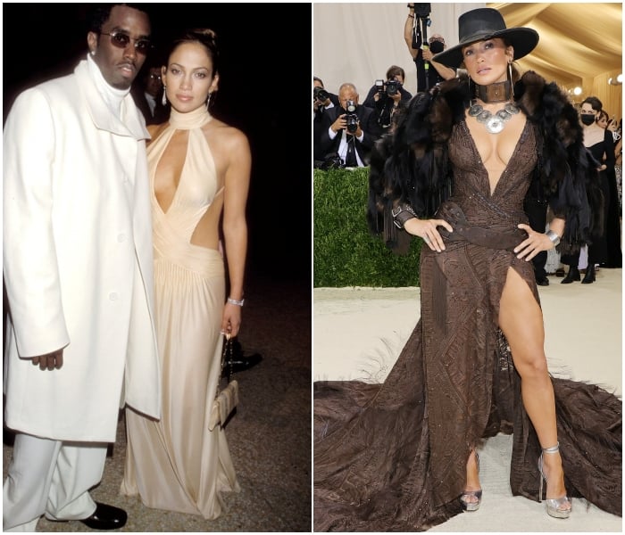 Jennifer Lopez en 1999 Vs. 2021