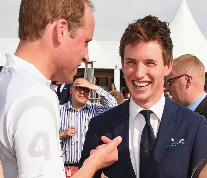 Prince William y Eddie Redmayne