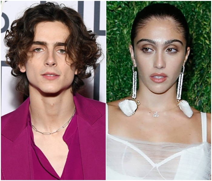 Timothée Chalamet y Lourdes Leon