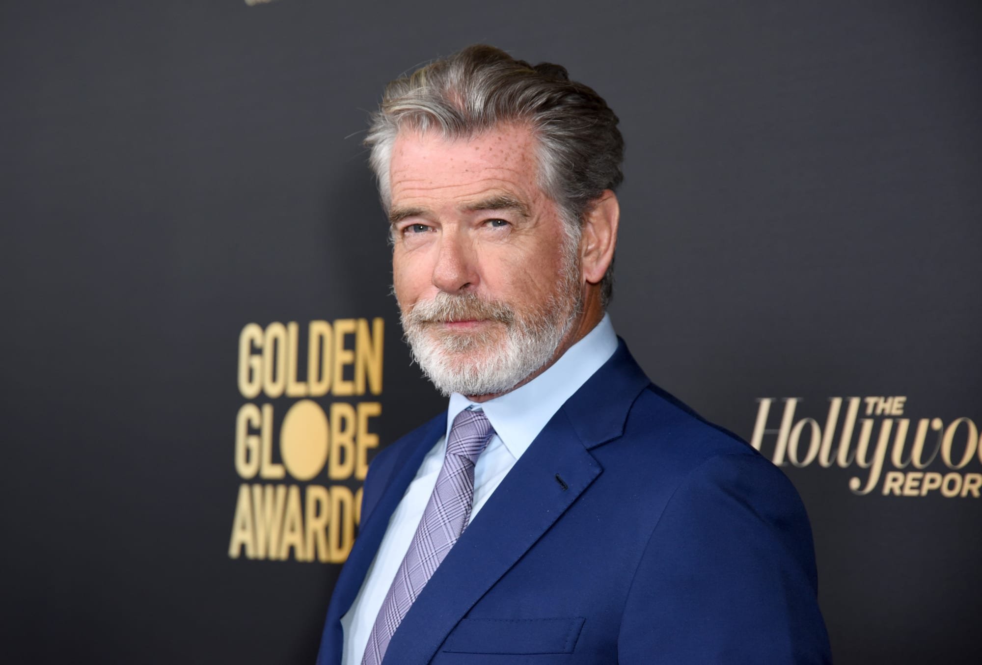 Pierce Brosnan ;17  Famosos a los que las canas les sientan de maravilla