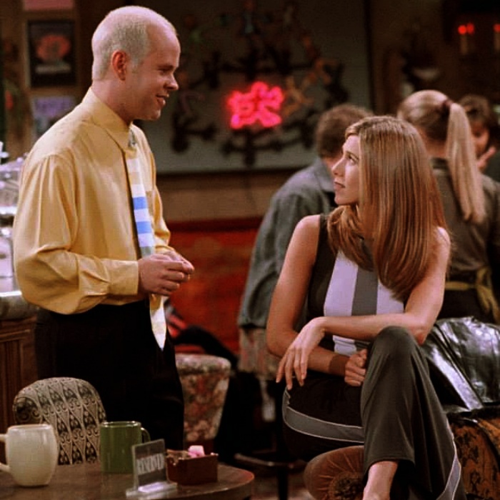 Friends scene with Gunther and Rachel