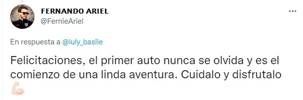 Tuit sobre Cumple el sueño de comprarse un auto; lo comparte en redes y recibe burlas