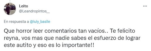 Tuit sobre Cumple el sueño de comprarse un auto; lo comparte en redes y recibe burlas