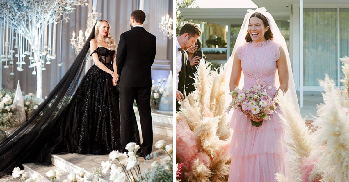 15 Celebrities Who Didn’t Want To Wear The Boring Classic White Dress At Their Weddings