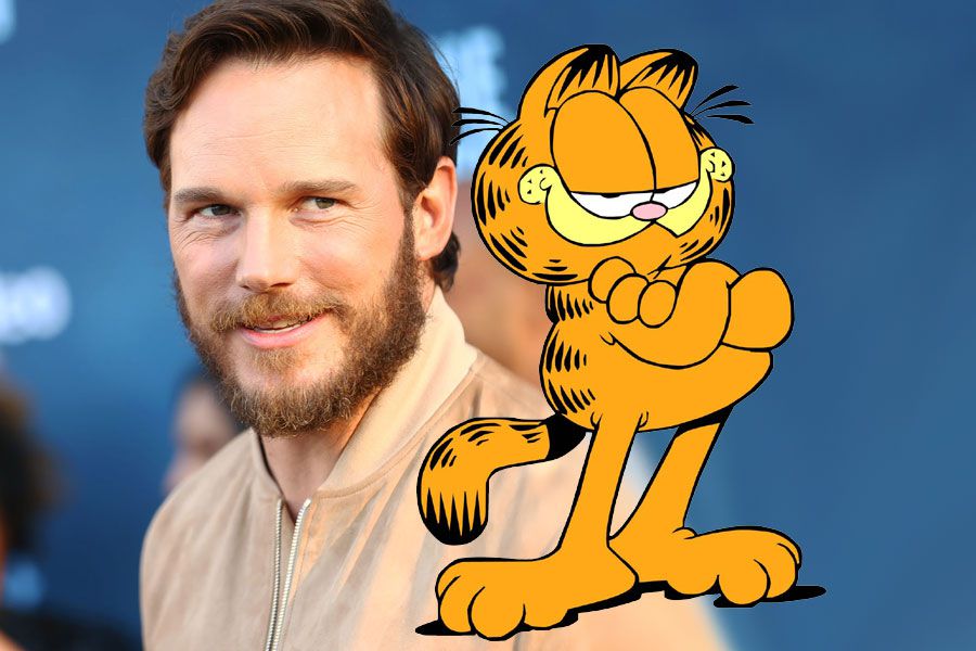 Chris Pratt at Garfield;  Chris Pratt will also be the voice of Garfield