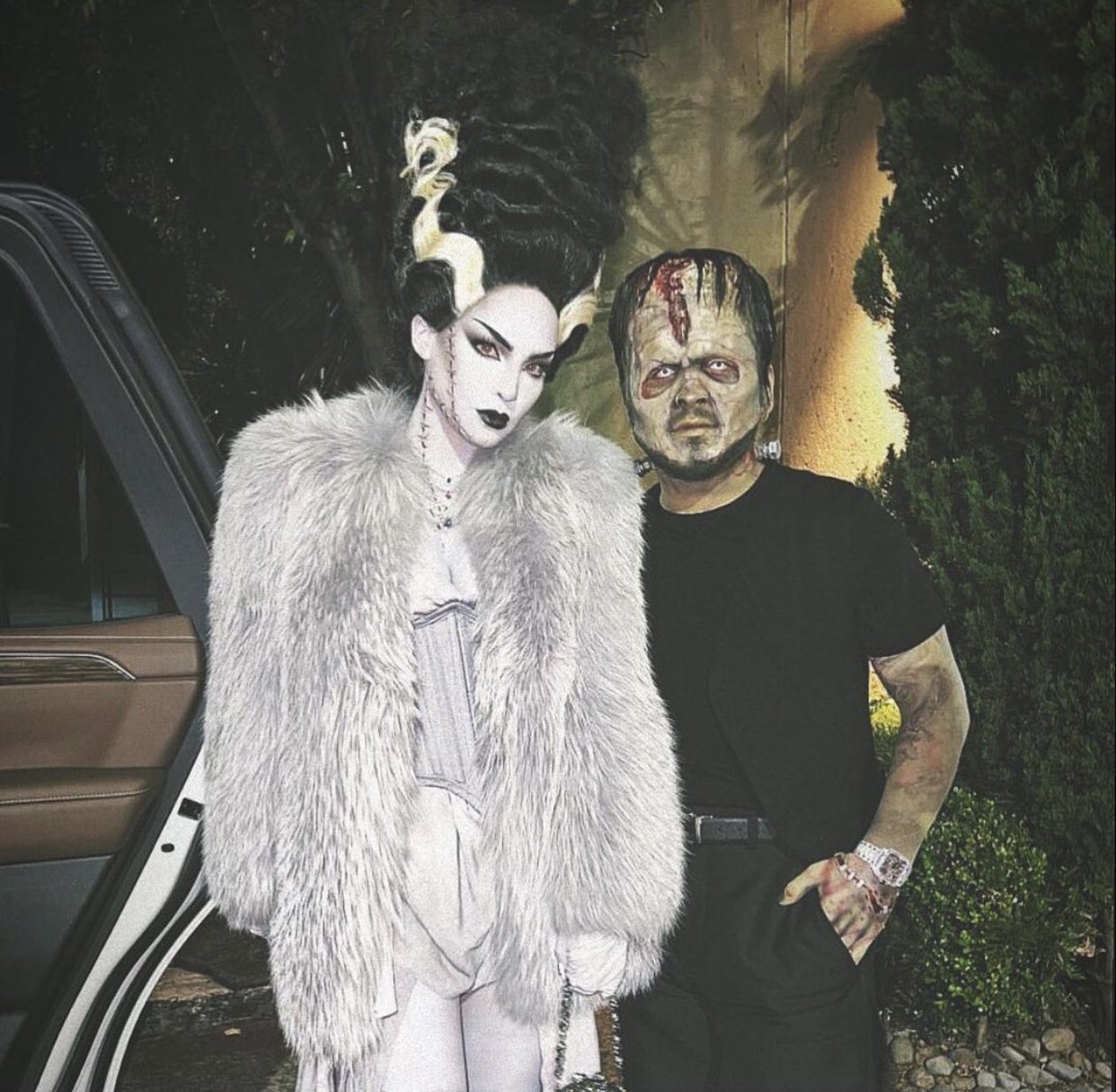 Celebrities showing off their costumes on Halloween 