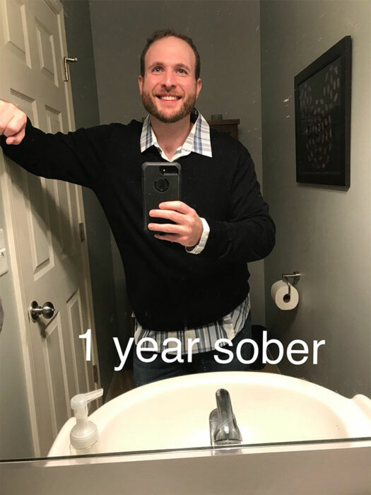 Kenny Dunn showing off his sobriety process 