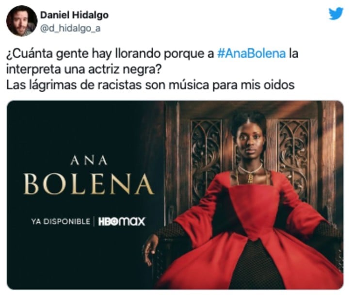 Tuit sobre La nueva Ana Bolena causa polémica