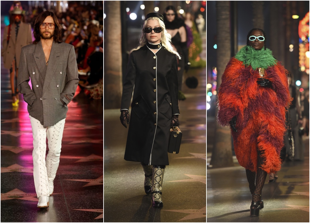 Famous in Gucci fashion show;  Macaulay Culkin surprises on Gucci catwalk