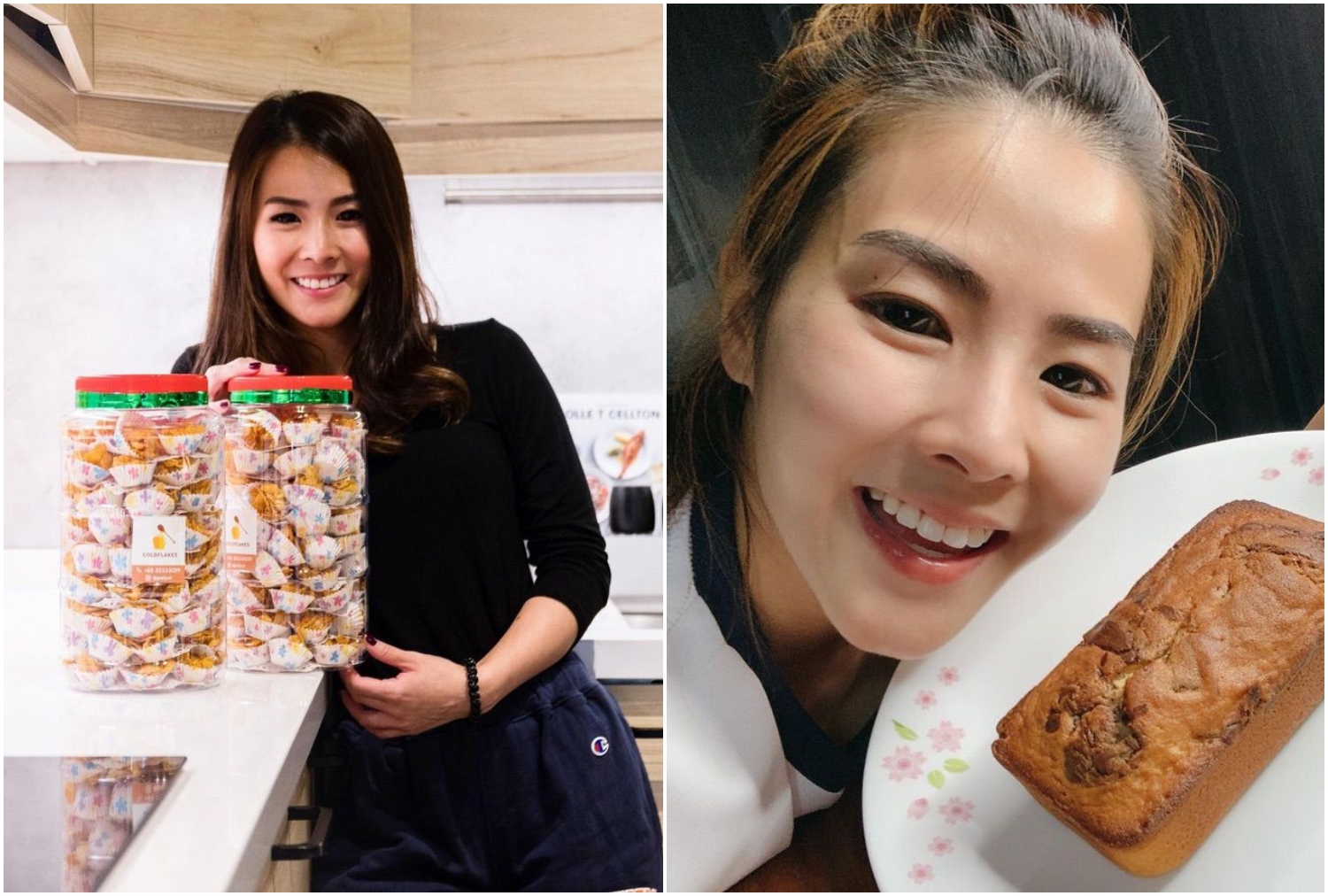 Girl next to pastry;  Single mom quits her formal job to sell homemade bread and becomes an entrepreneur