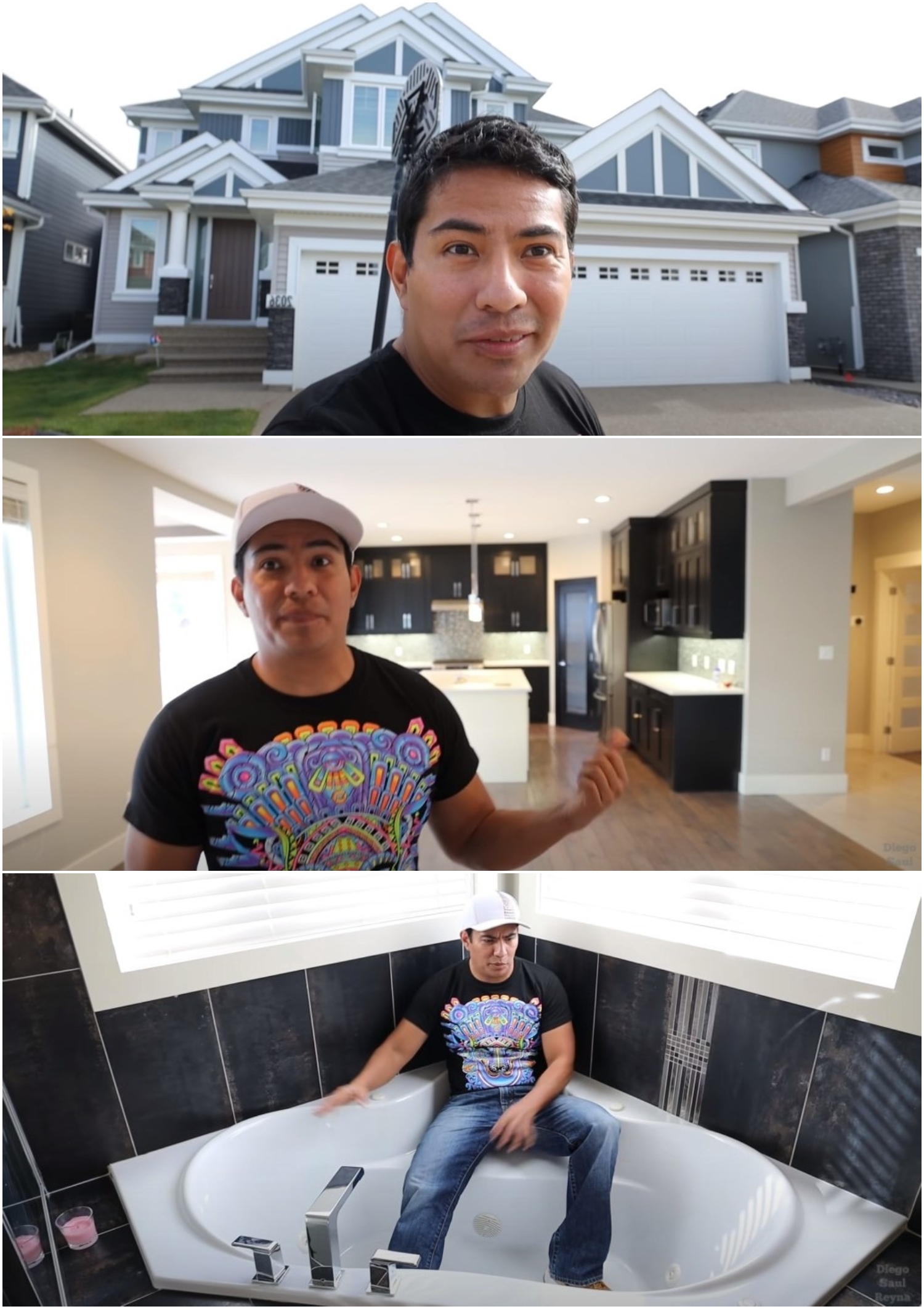 Mexicano presume la lujosa casa que compró en Canadá trabajando como albañil