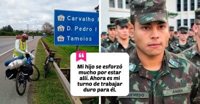 ¡Es un héroe! Papá recorre 1.400 kilómetros en bicicleta para estar en la graduación de su hijo