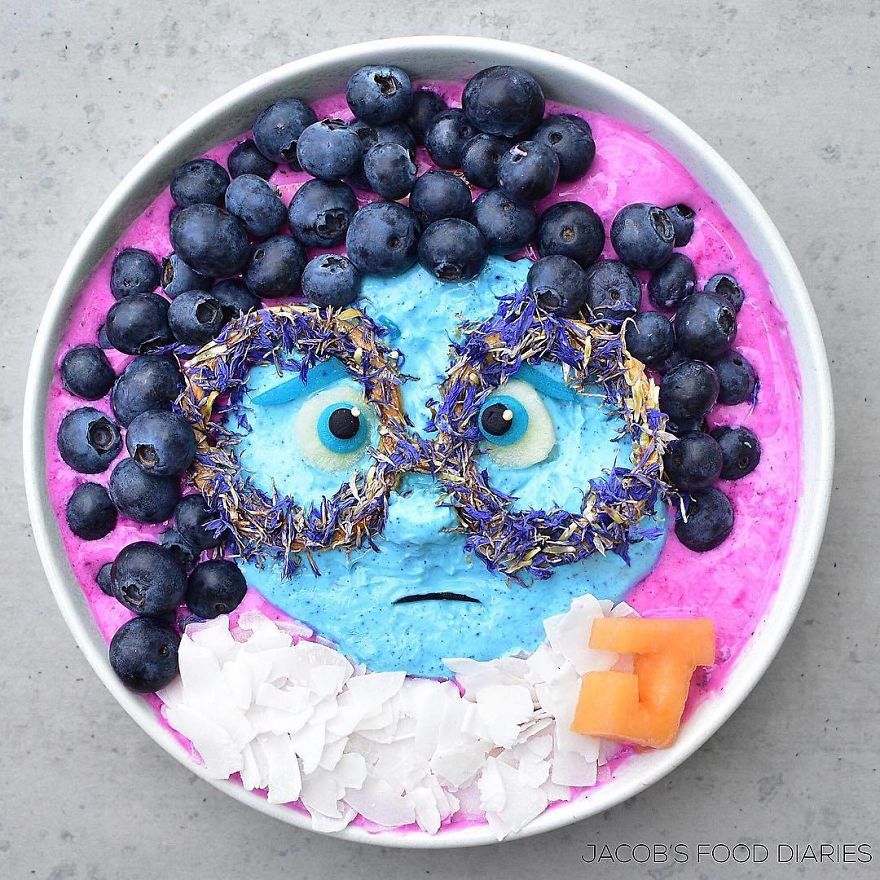 Sadness;  Turn your child's food into cartoons and everyone wants to try your dishes