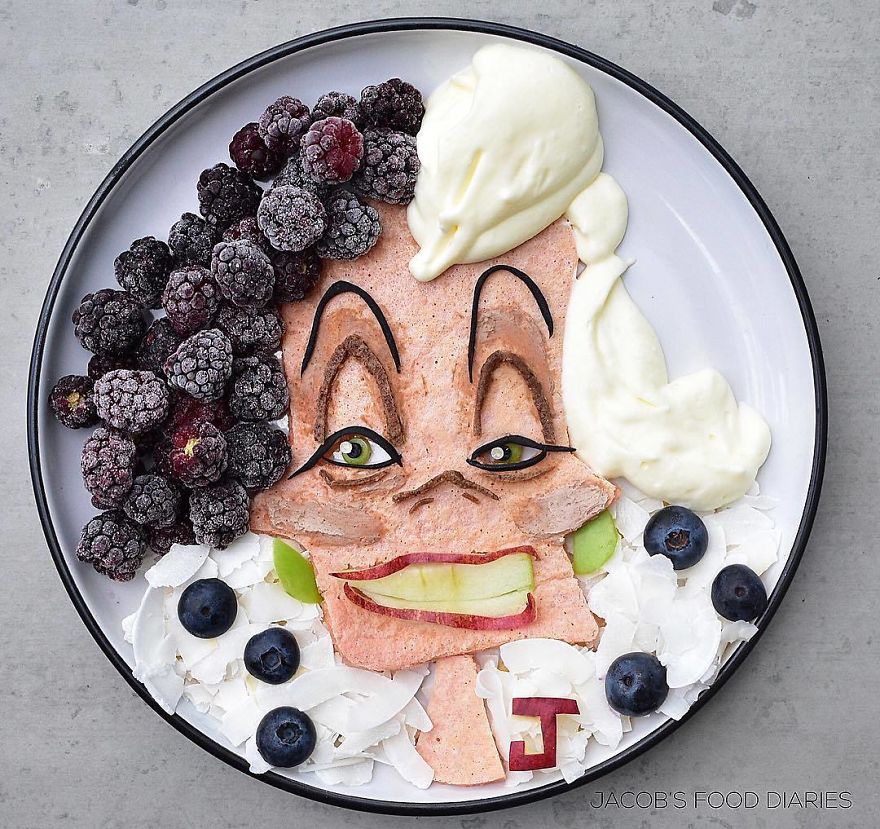 Cruella;  Turn your child's food into cartoons and everyone wants to try your dishes